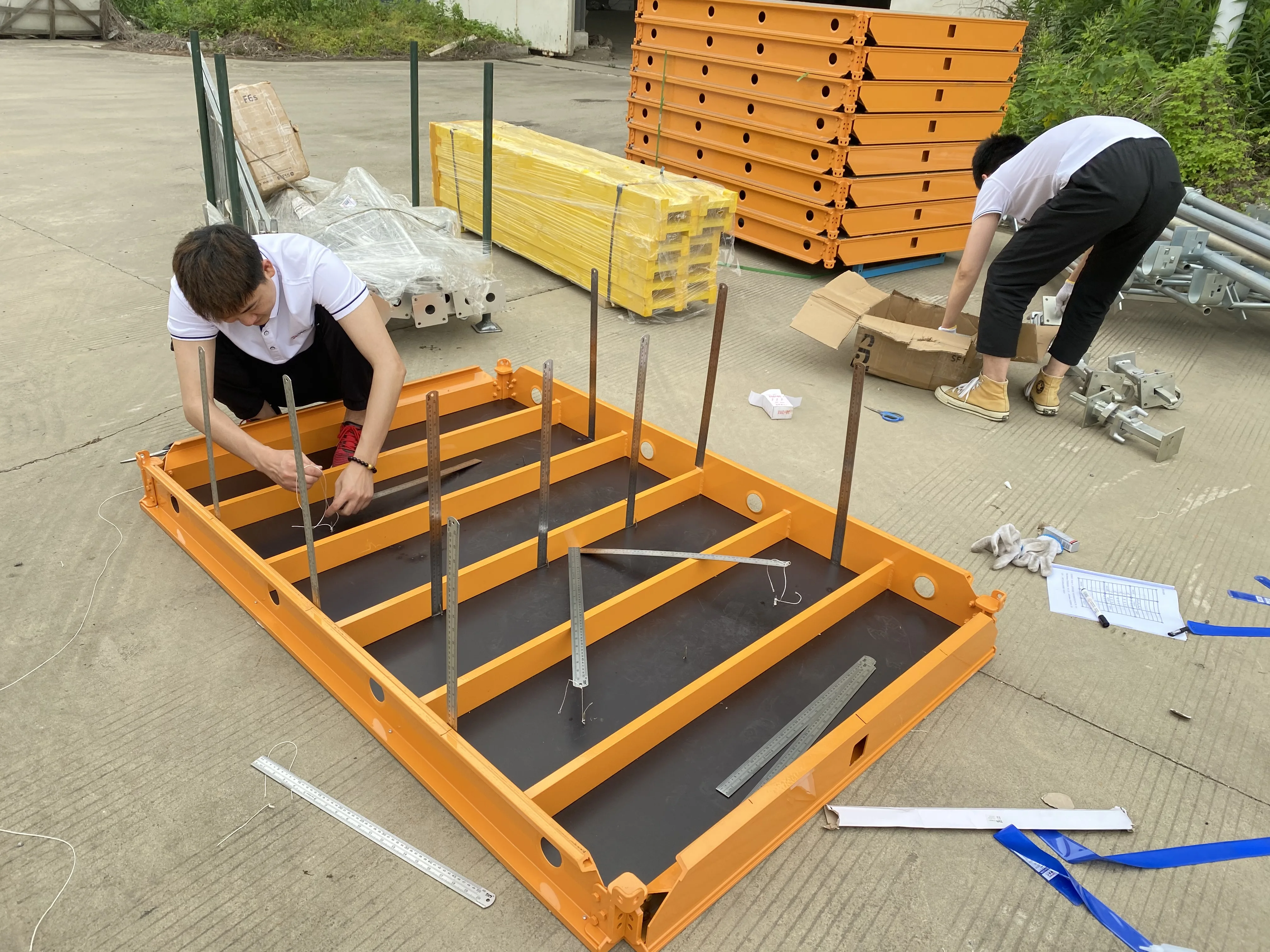 TECON Aluminium Slab Formwork with Birch Plywood Applied to Shopping Mall Easy Assemble Concrete Casting