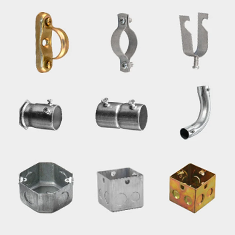 EMT Tube Steel Conduit Pipe Electrical Metallic Tubing 25mm Conduits Fittings Galvanized Tube