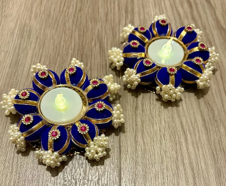 Diwali Diyas Indian Decorative Candle Holder Tea light Holder Candle Jars Christmas Decoration Decorative Tea light