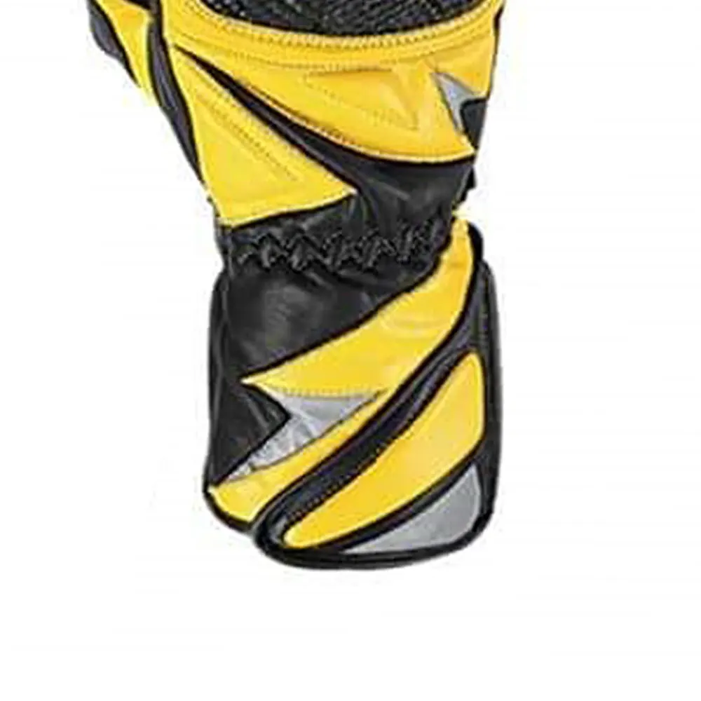 Wholesale Motorcycle leather racing gloves touchscreen High Quality With customized logo Printing Biker Branded Leather Gloves