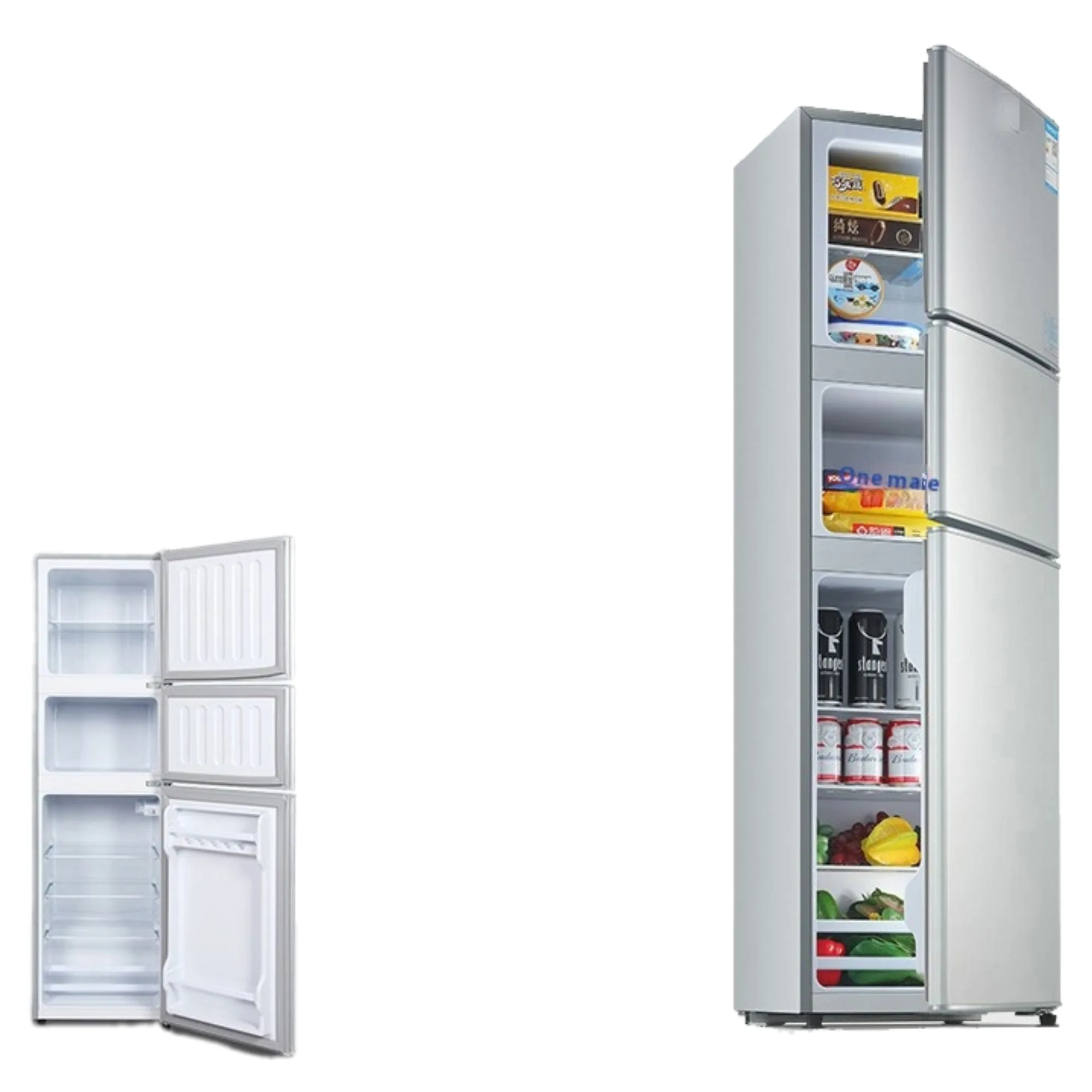 Three Door Refrigerator 215L Household Refrigerator