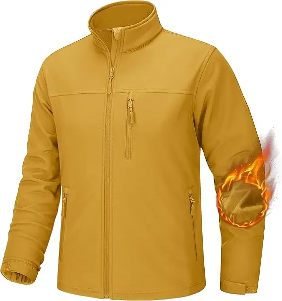 Factory Made Windproof Softshell Jackets Quick Dry Breathable Pakistan Made Polyester / Spandex Jackets Versity Jackets Cheap