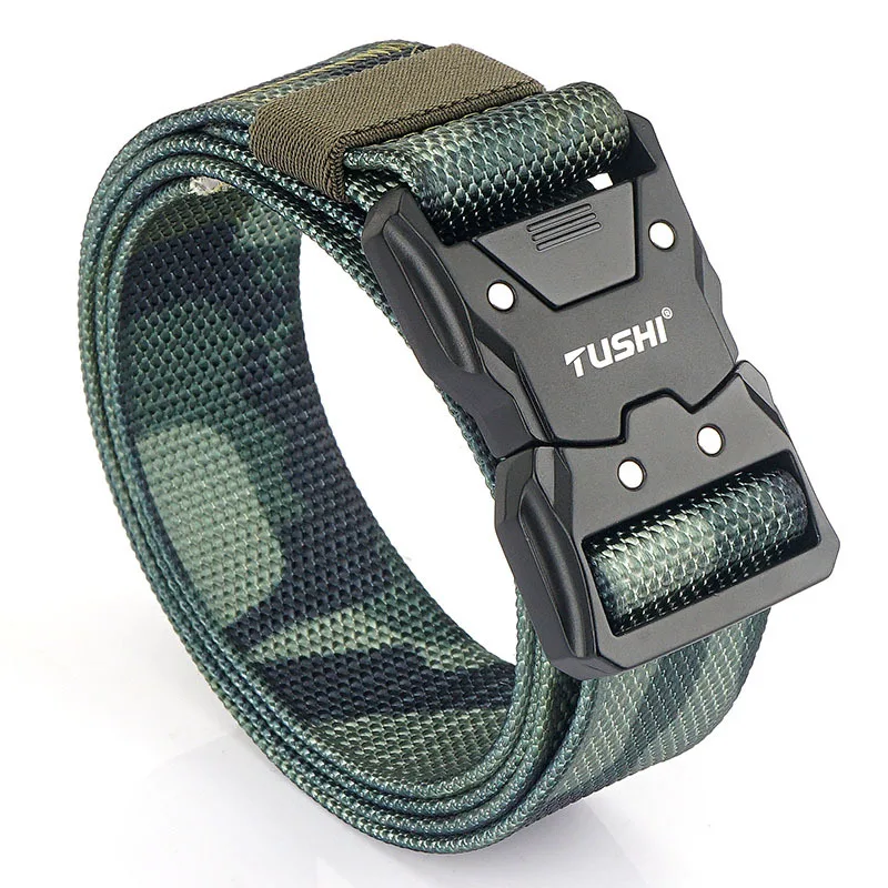 Camouflage Outdoors Nylon security Tactical Belts For Men Tactical War Belt