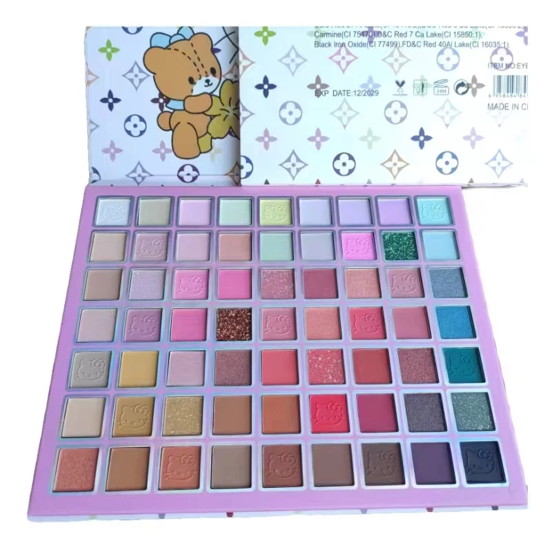 12 color cartoon mini eye shadow plate high gloss powder blusher eye shadow integrated plate Bella Ultramo eye shadow