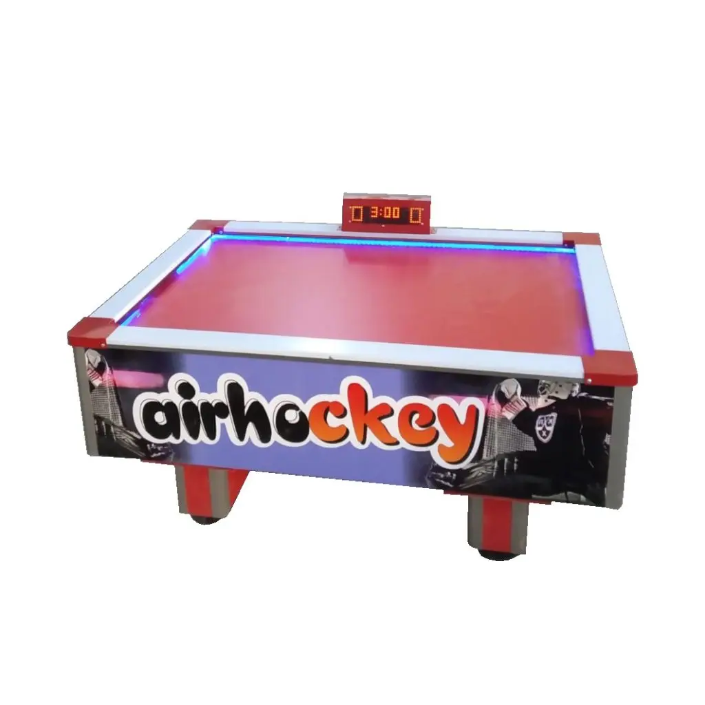 High Quality ! EU Type Lights Red Colour Commercial Coin Machine Small Air Hockey By Maxplay