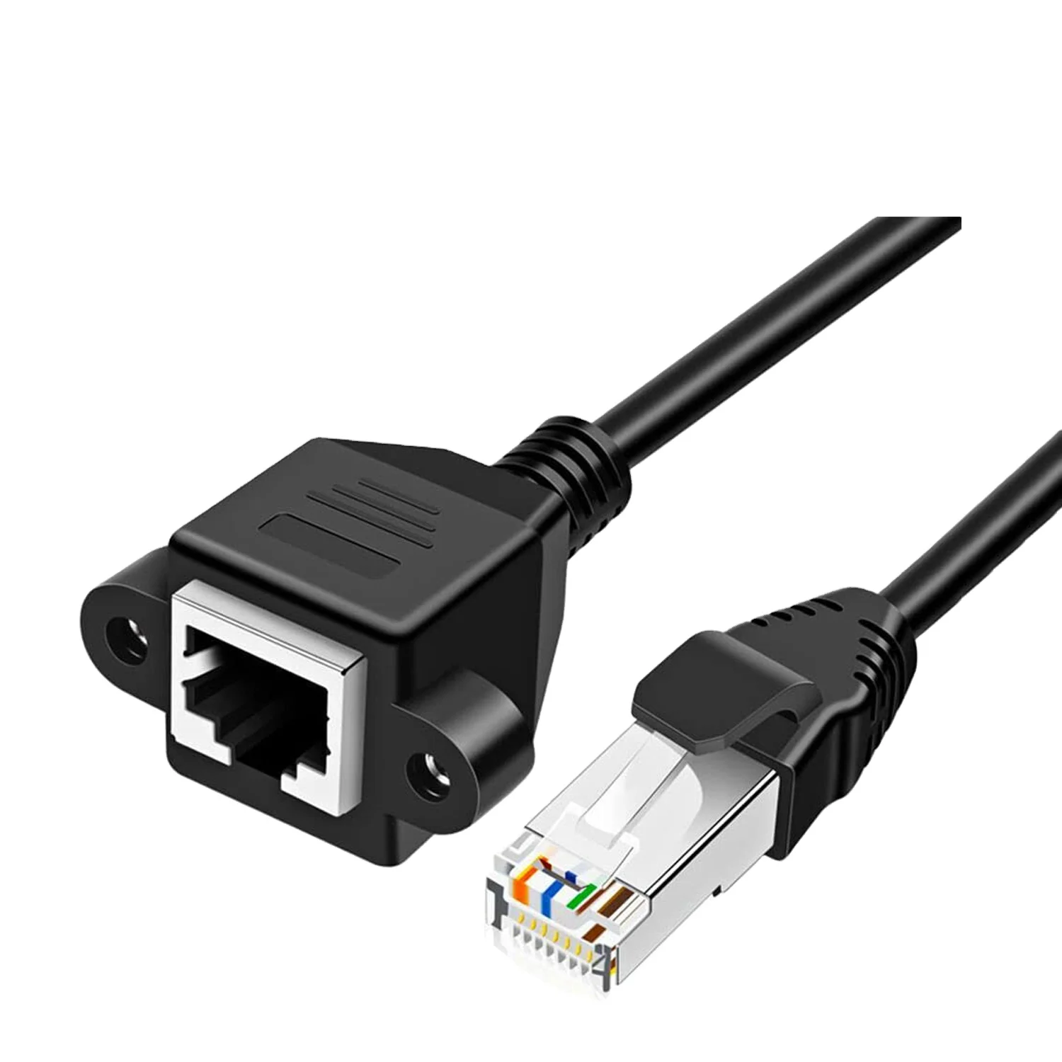 Ethernet Extension Cable Cat6 LAN Cable Extender Cat 6 RJ45 Network Patch Cord Male to Female Connector