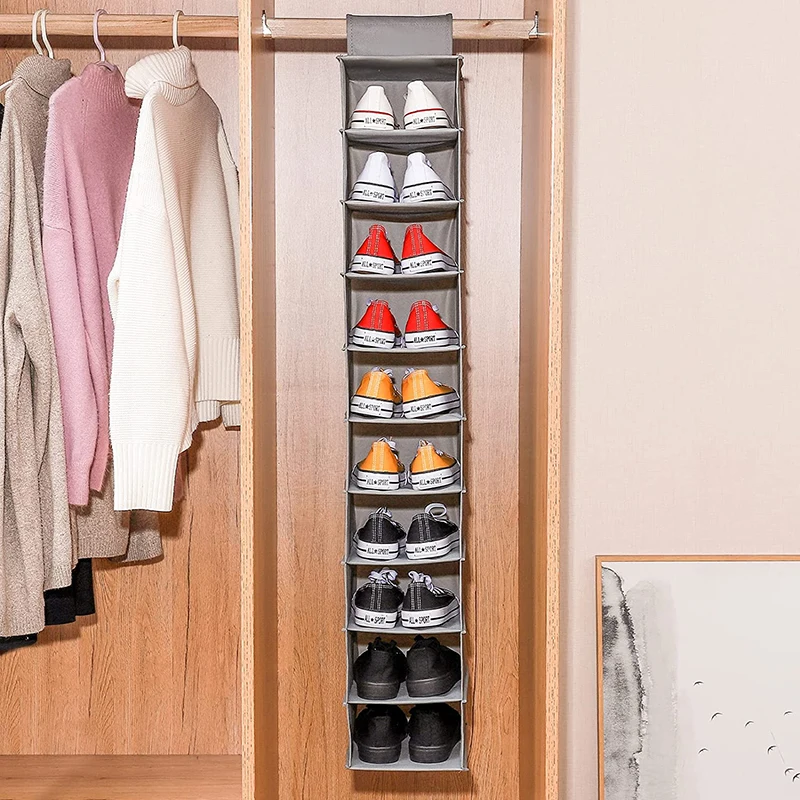 New Arrival Hanging Closet Organizer Shelves Custom 6 Shelf Closet Storage with Socks Storage