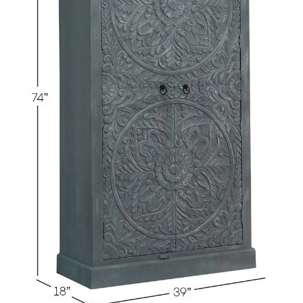 Шкаф с двумя дверцами/шкафчик 3 дверцами шкаф украшением деревянный мебель для спальни дома из массива дерева под старину