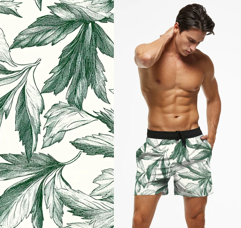 Sustainable  swim trunks    print   fabrics  Made From Recycled Ocean Plastics  bottles