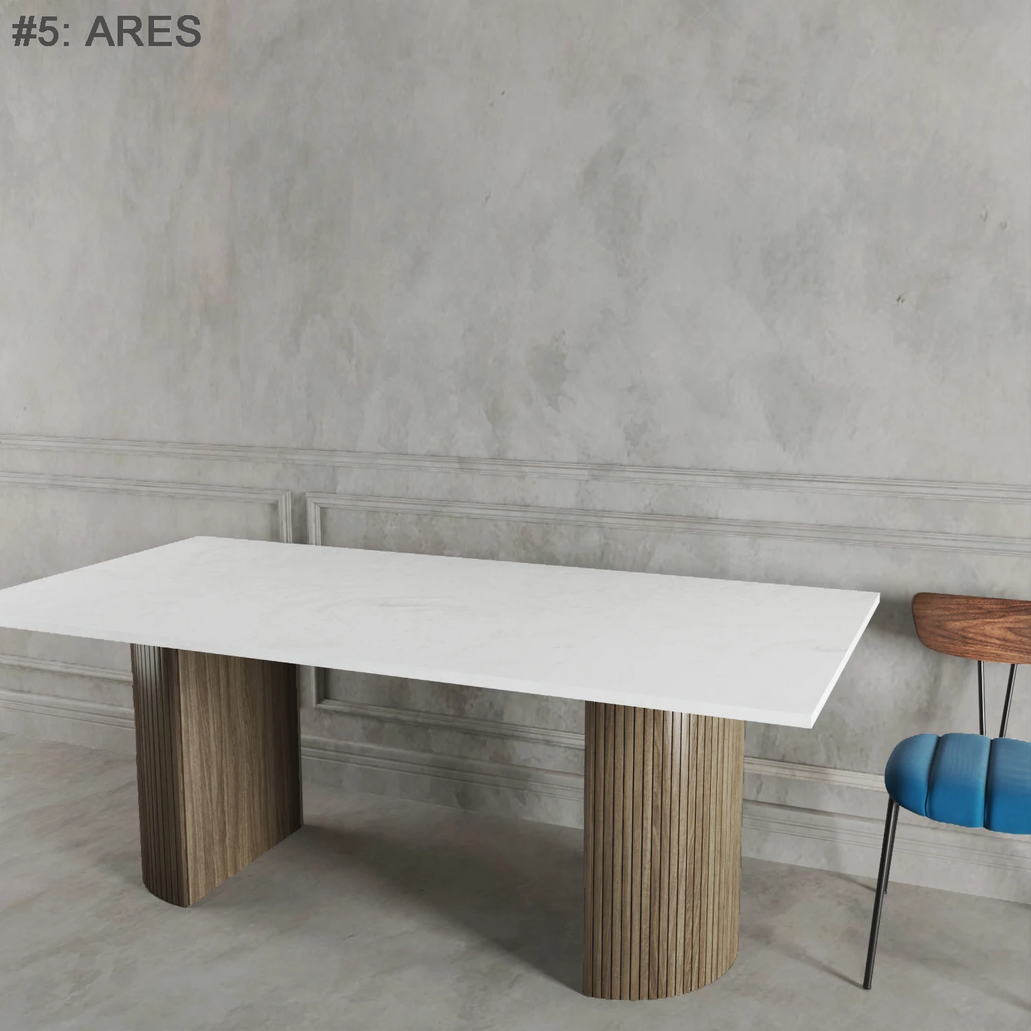 Table Top White and Black Heat Resistance Compact Color Waterproof Edge Stone Wood Decorative Room Food