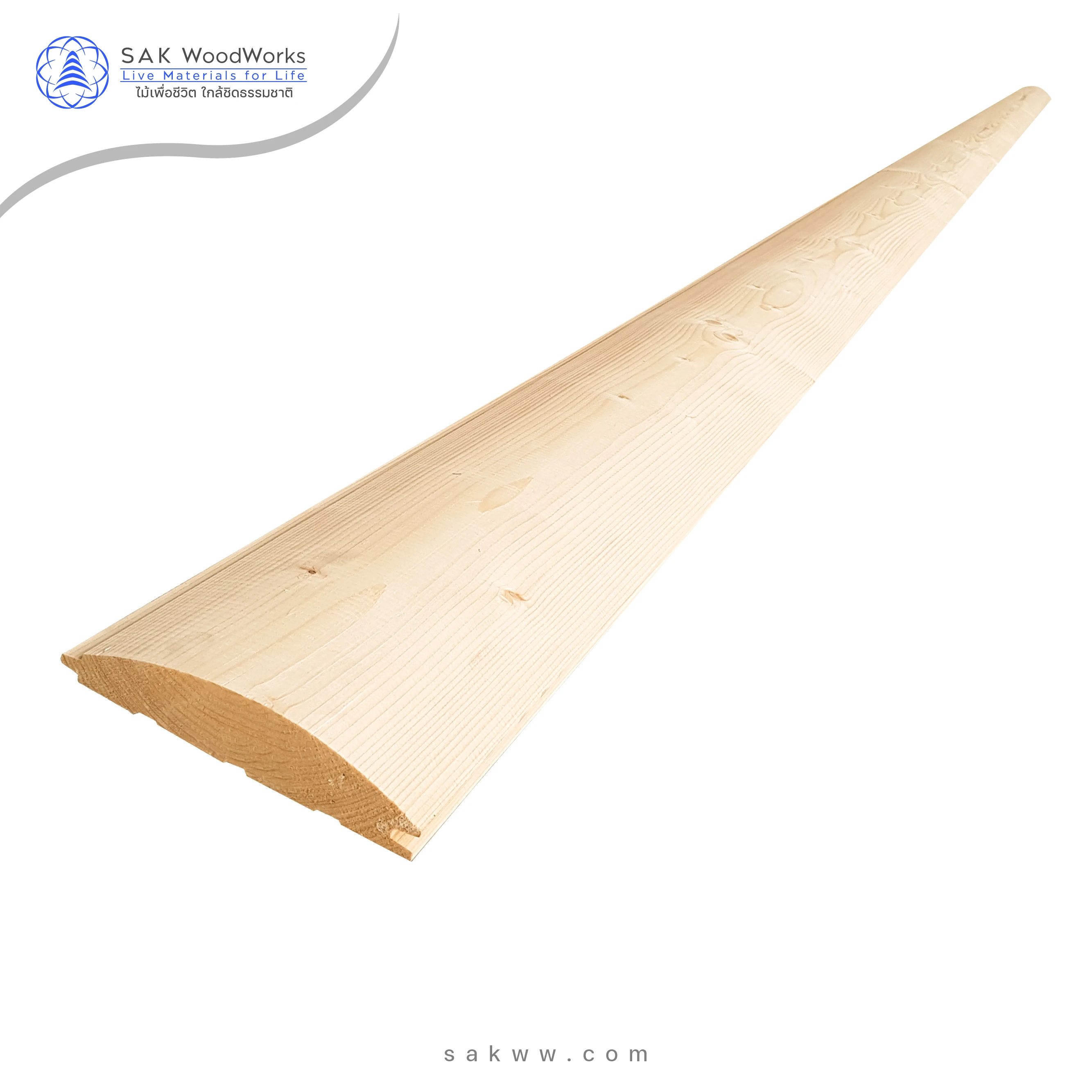 Premium Pine & Spruce cladding for wood wall panels/ Blockhouse style for interior and exterior decoration/ 28 x 145 x 3000 mm.