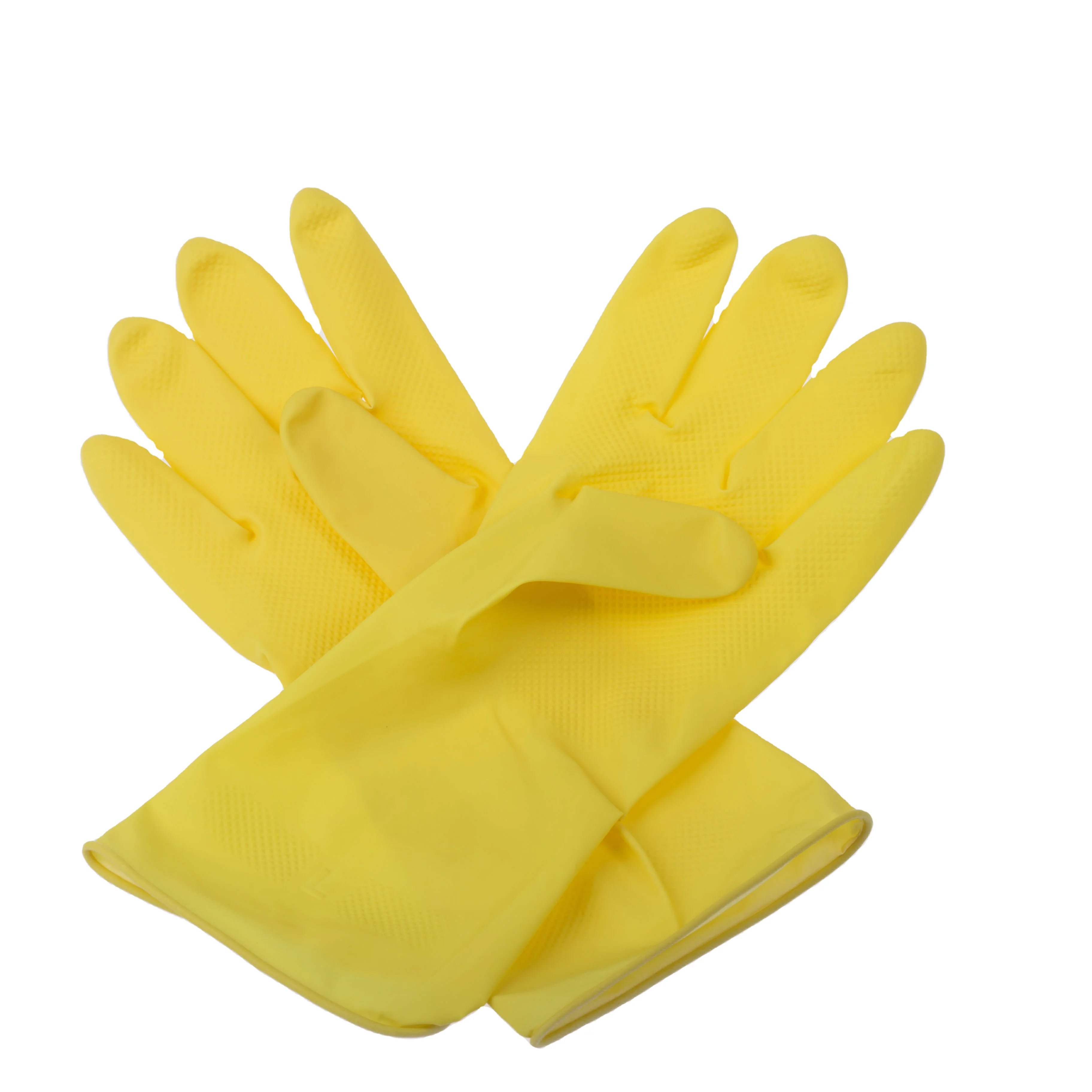 Rubber Household Kitchen Dishwashing Gloves Custom Logo Custom Package Latex Reusable Colorful Natural Thin Summer Products