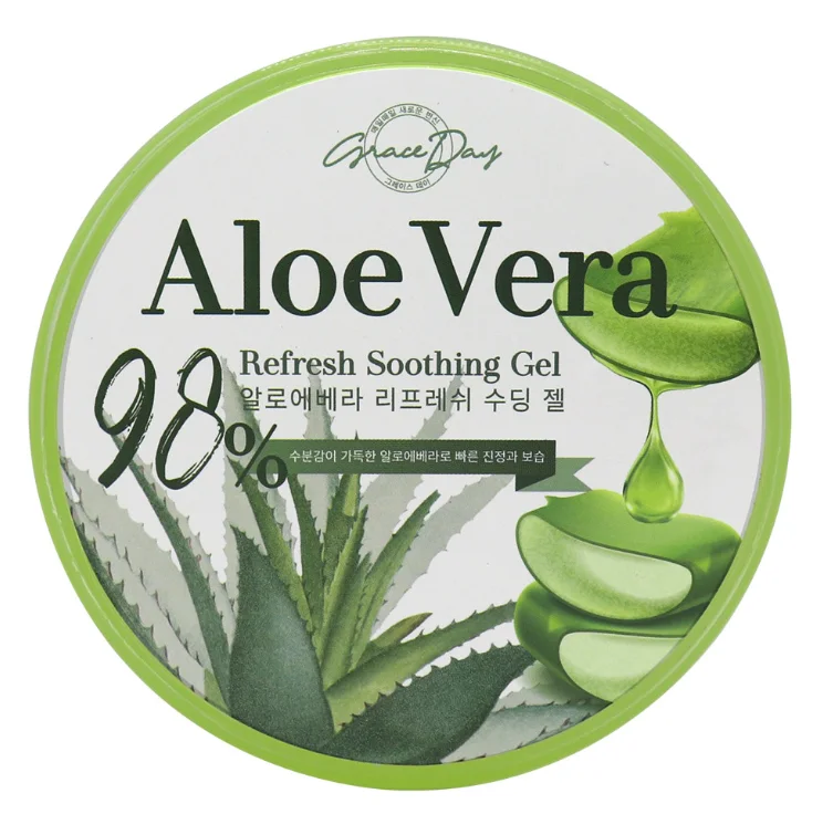 OEM ODM Wholesales Korean Vegan 100% Aloe vera Gel for skin soothing after sun care