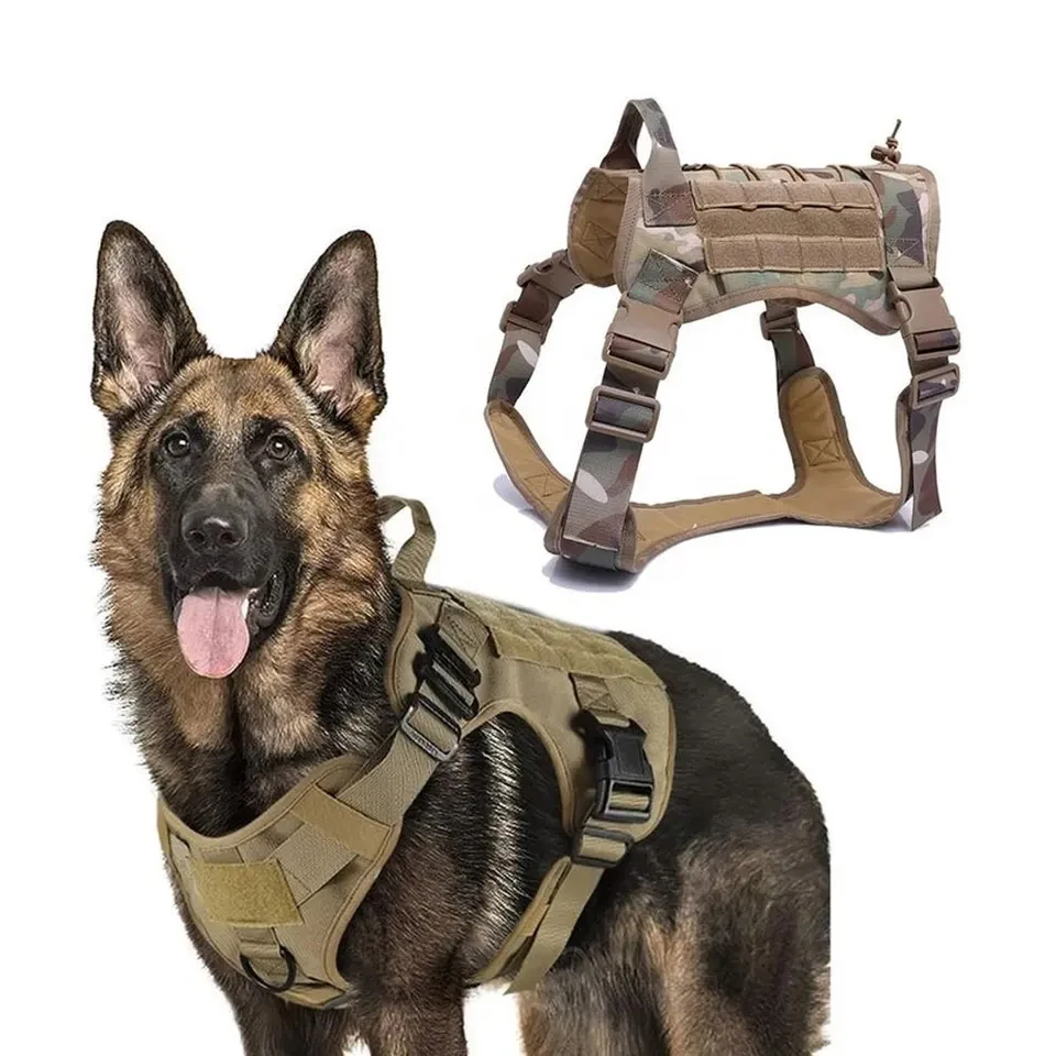 Hunting Dog Harmless Harness No Pull Dog Harness Tactical Training Large Medium  Dog Harness For Hunting Walking