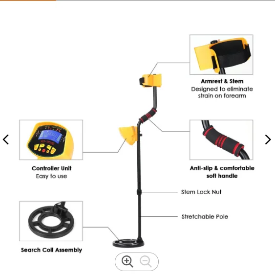 hot sale and cheap price MD-3010II underground gold metal detector machine for gold and treasure hunting