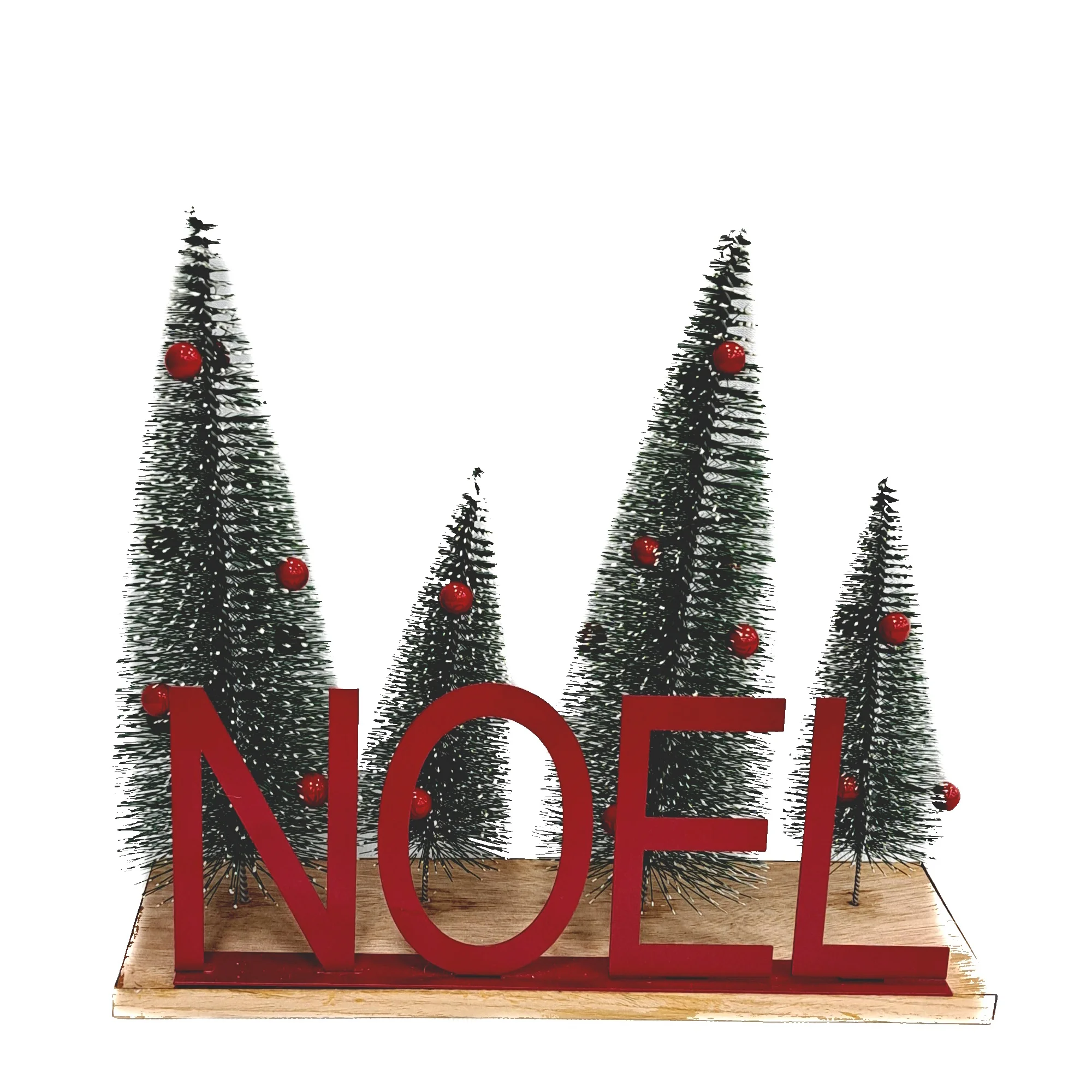 Top sale Classic Family tradition Merry xmas Mini Brush Tree table top