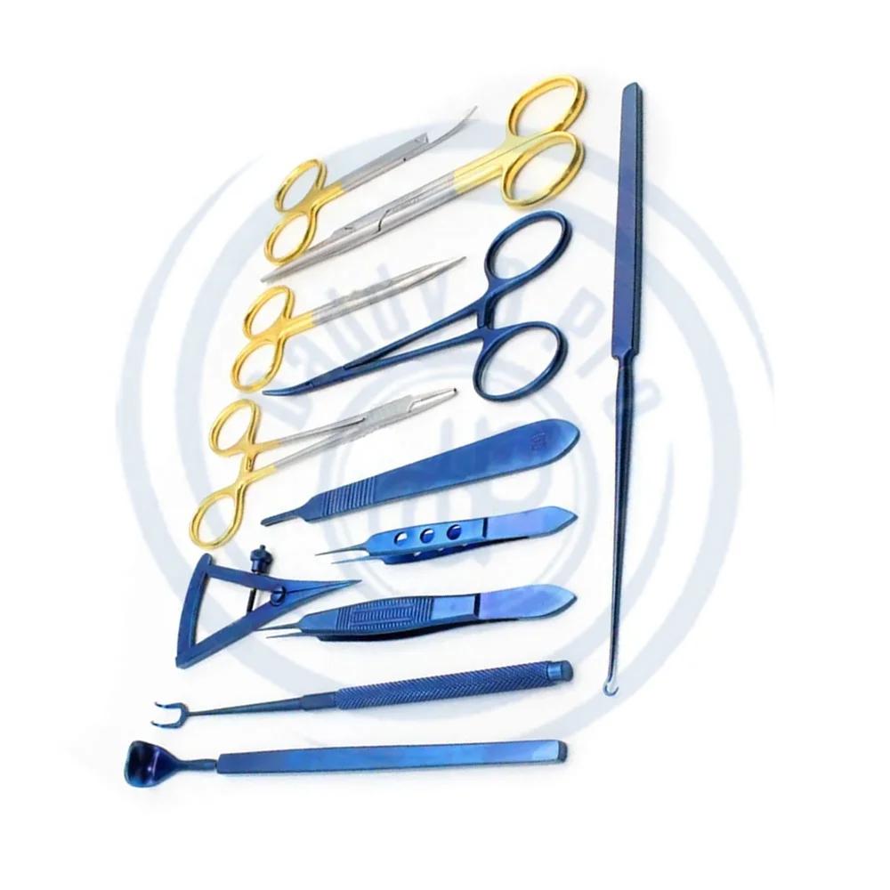 Blepharoplasty Set Surgery Instruments Set 13 Pcs / Plastic Surgery Set / Eyelid Surgery Set High Quality CE APPROVE DADDY D PRO
