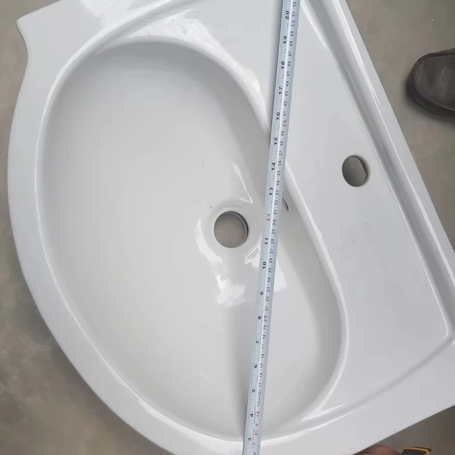 Best Deal on 530x420x170 Size Glossy Surface Ceramic Sanitary Ware Counter Top Wash Basin