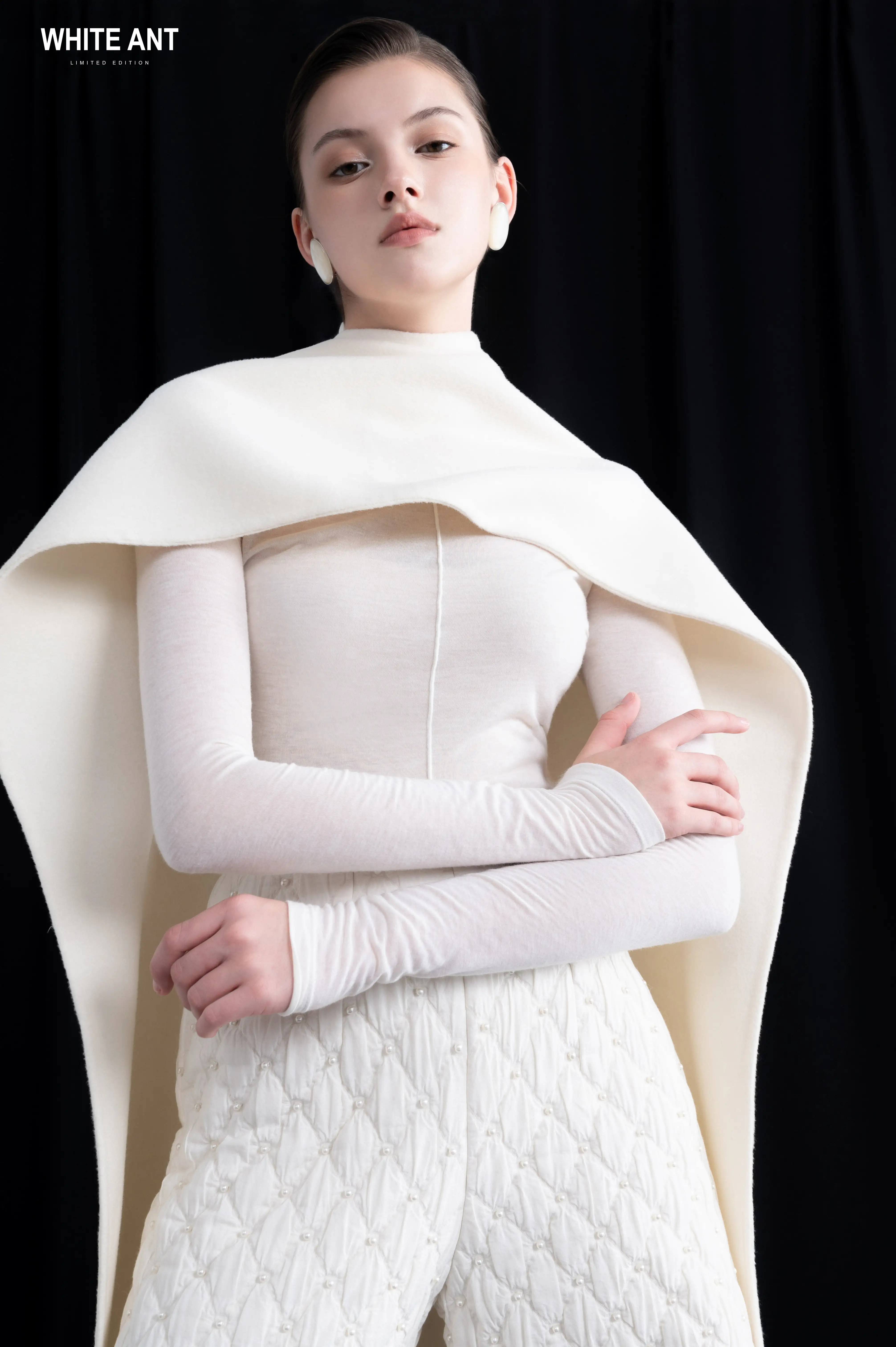 Шарф кашемировый теплый мягкий шарф 20% 80% шерсть упаковка на заказ белый экспортер