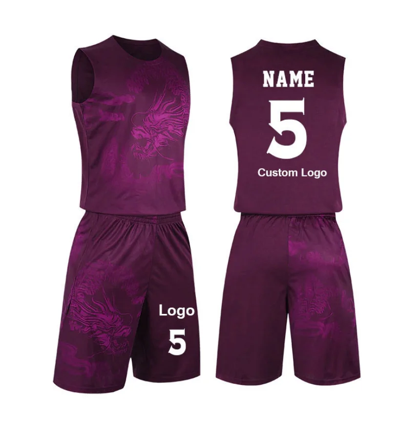 Custom Unique Design High End Quality Cheap Sublimation Quick Dry Basketball Jersey Uniform Men Print OEM Customized
