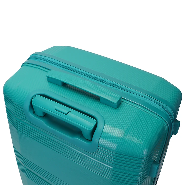 new arrivals airline approved colorful polypropylene 3 piece trolley hot travel suitcase set