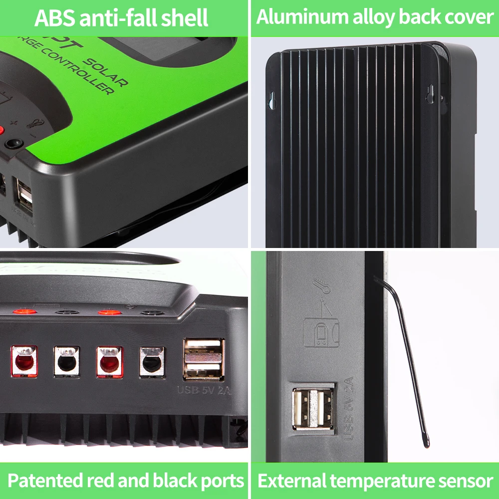 Ldsolar 40a 12v 24v for lifepo4 battery mppt solar charge controller