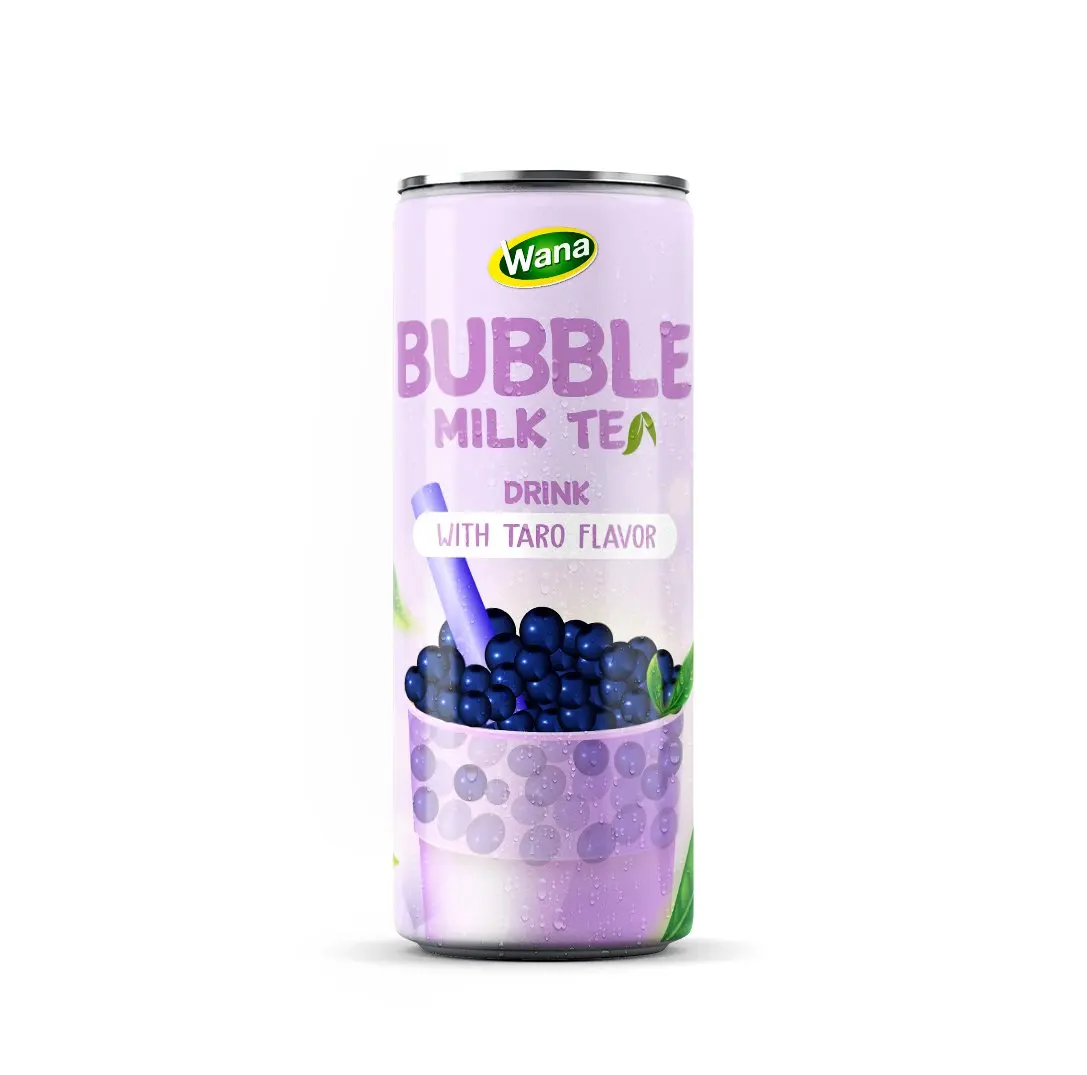 OEM PRIVATE LABEL MATCHA BUBBLE MILK TEA DRINK  FROM VIET NAM 320ML