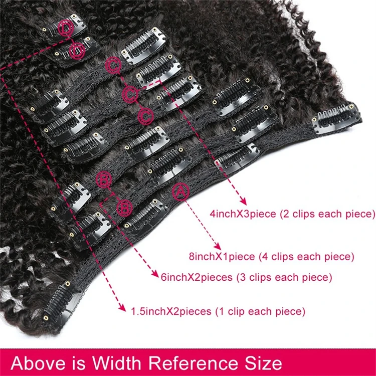 Natural Black Brazilian Body Wave Clip In Human Hair Extensions Curly Remy Virgin Clip in Hair For Black Women
