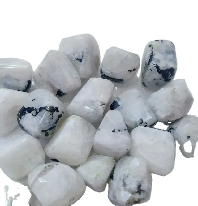 Wholesale Natural rainbow moonstone Tumblestone Gemstone  Tumbles crystals healing stones Buy Online from  S S AGATE