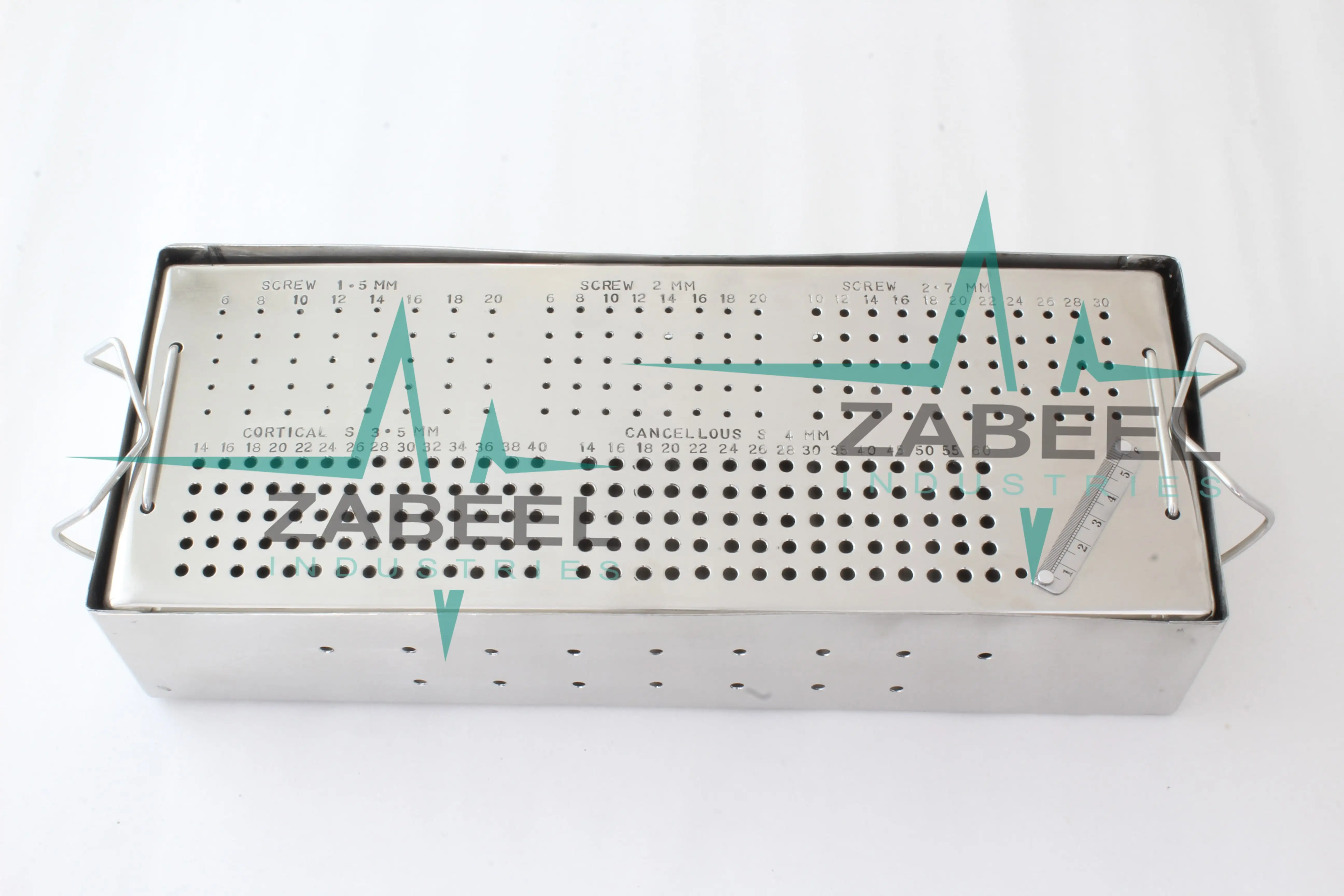 Cortical/Cortex Screws 3.5 & 4.5mm Screws Rack/Box Orthopedic Veterinary Instruments By ZaBeel Industries