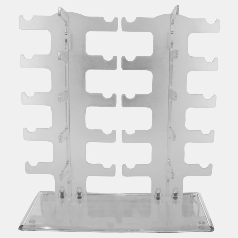 Newest design fashionable China manufacture clear acrylic eye sunglasses standing display