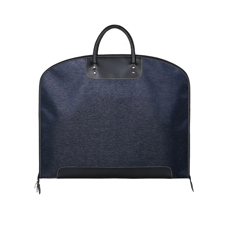 In Stock Foldable Logo Nylon Stitching Leather Mens Travelling Cover Dust Bag Suit Bags