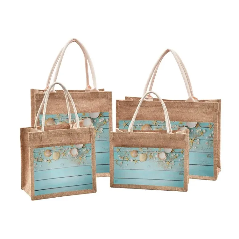 High Quality Eco-Friendly Jute Gift Tote Bag Custom Logo Burlap Tote Bag Best Market Price for Natural High Quality Shopping Bag