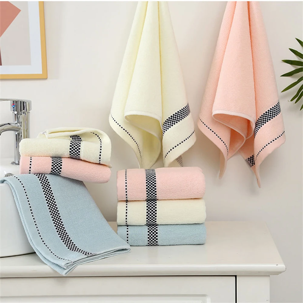 Inyahome Cotton Hand Towels Super Soft and Highly Absorbent Face Towel for Bathroom High Quality Luxury Bath Towels Bathroom