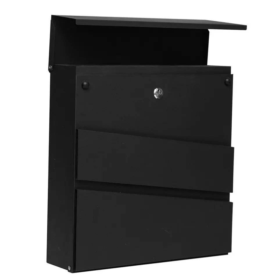 Modern Design Mailbox Wall Mounted Key Lock Apartment Stainless Steel Metal Post Office Aluminium Bag Letters OEM Building