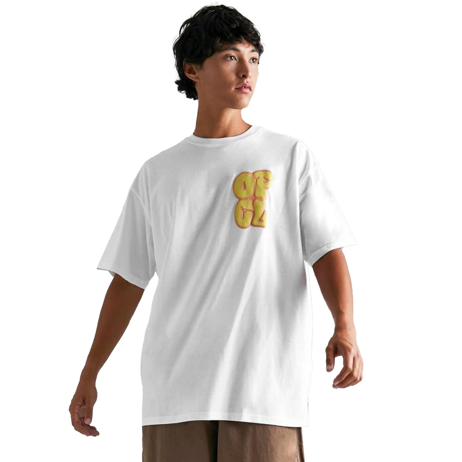 250 Gsm Supima Cotton T Shirt For Men With Logo Tee Short Sleeve Men Custom 3d Foam Puff Print Graphic T Shirt puff print