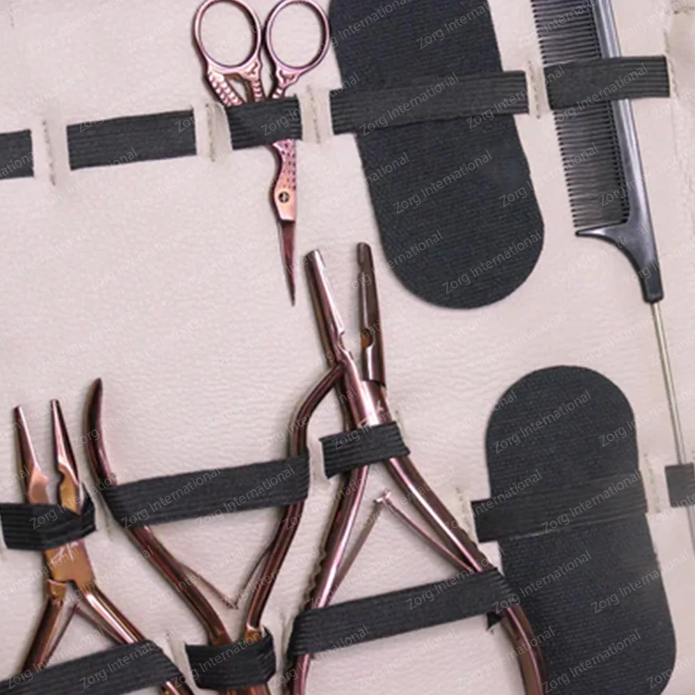 Multi Function Hair Extension Tool Kit With Pliers, Hook, Needles, Comb, Scissors, Made By Zorg International