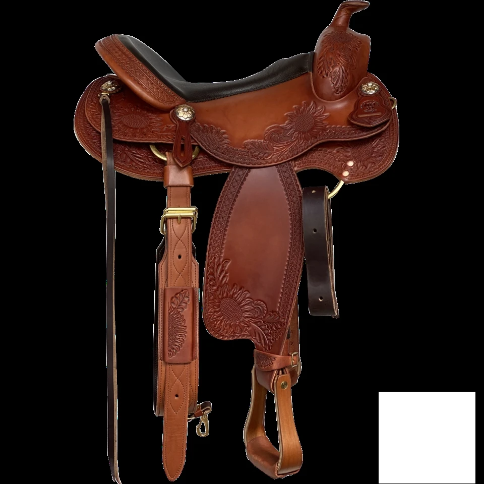 2023 Latest Western Dressage Saddles For Horses  Leather Western Riding Horse Saddle Starter Kit Saddle