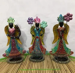 Indian  handicraft  Wholesale factory price Fairy Angel Figurine Showpiece ( Set Of 3  ) For Home Decor /Gifts