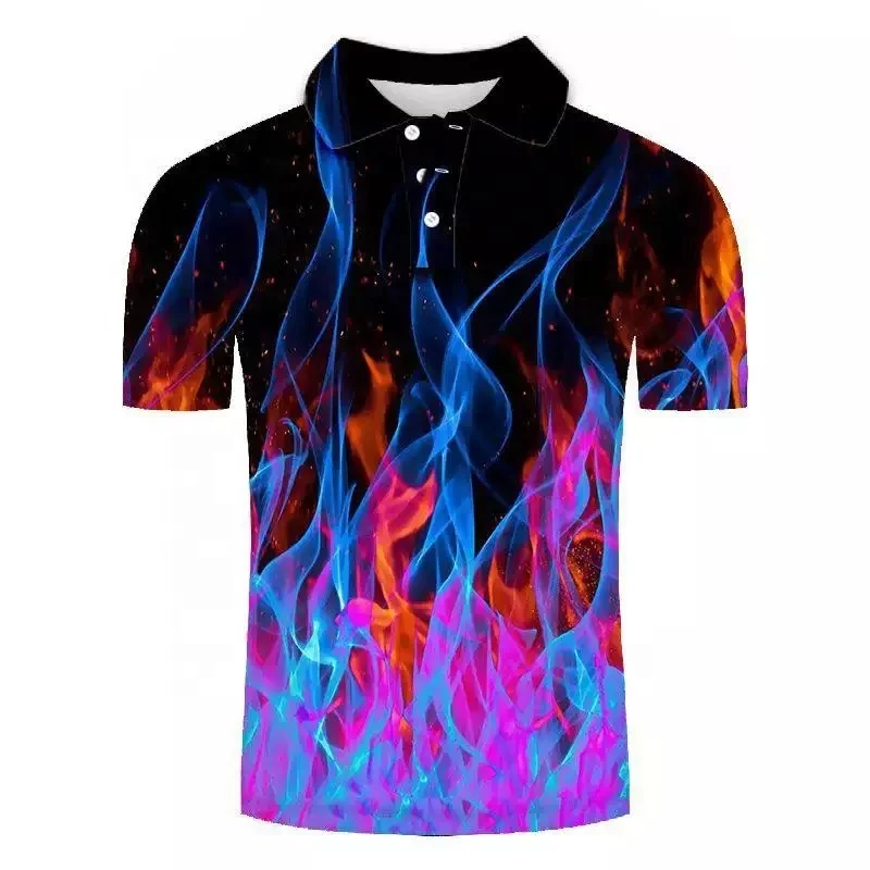 100% Cotton Sublimation Printed Customize Dart Polo Shirts With Pocket Custom Men  PLS-0035