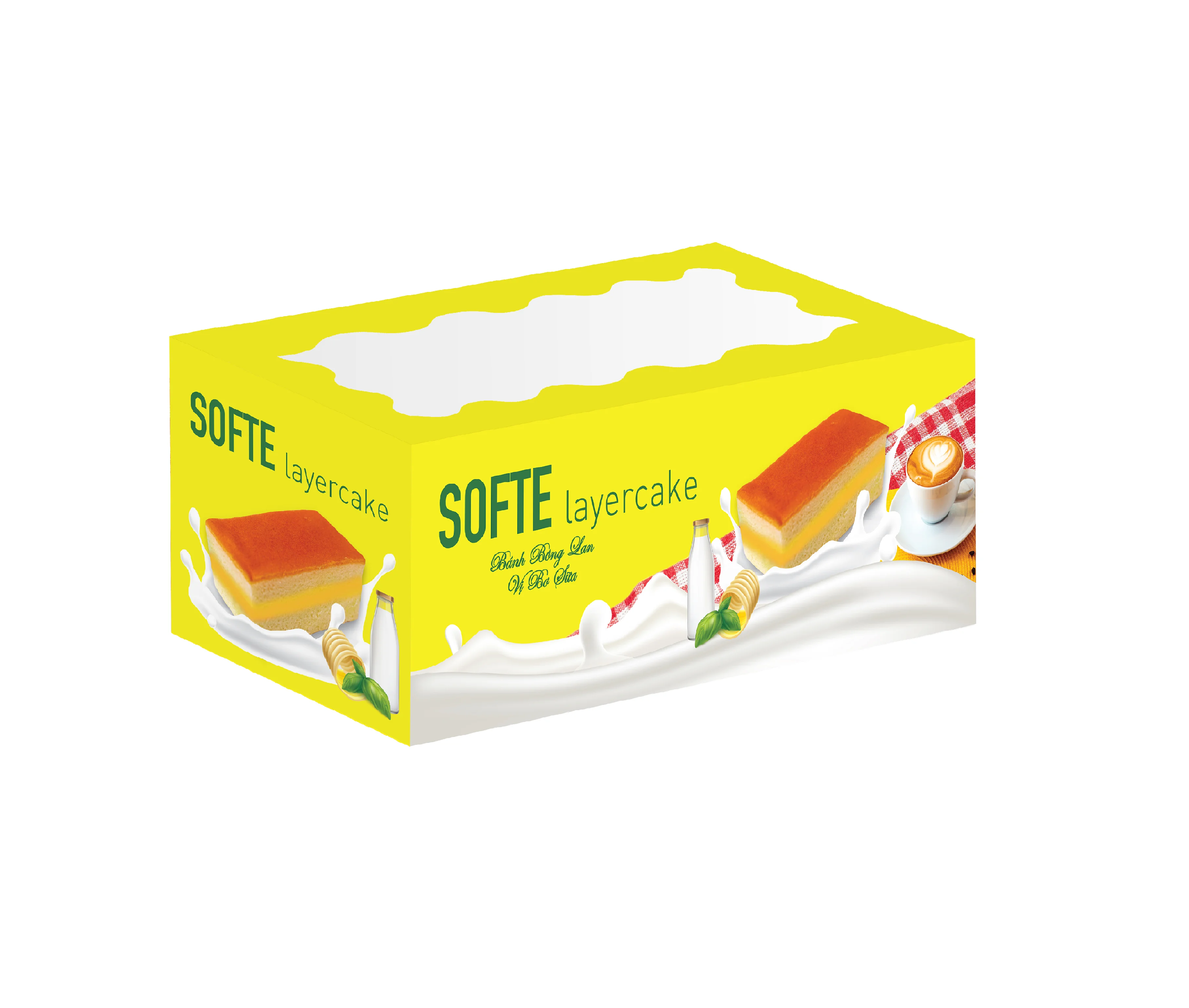 Premium Quality Hot New Product Bao Hung SOFTE Layer Cake - Milk Butter Flavour 300g Made in Vietnam