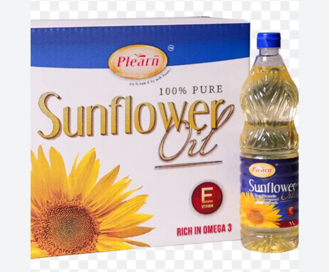 Натуральное подсолнечное растительное масло Plearn Thai, размер 1 литр, растительное масло оптом с завода