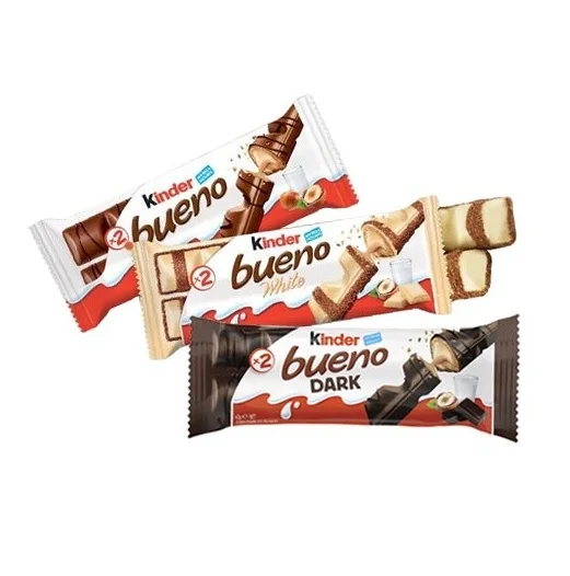 Kinder Bueno Milk Hazelnut Chocolate Bars