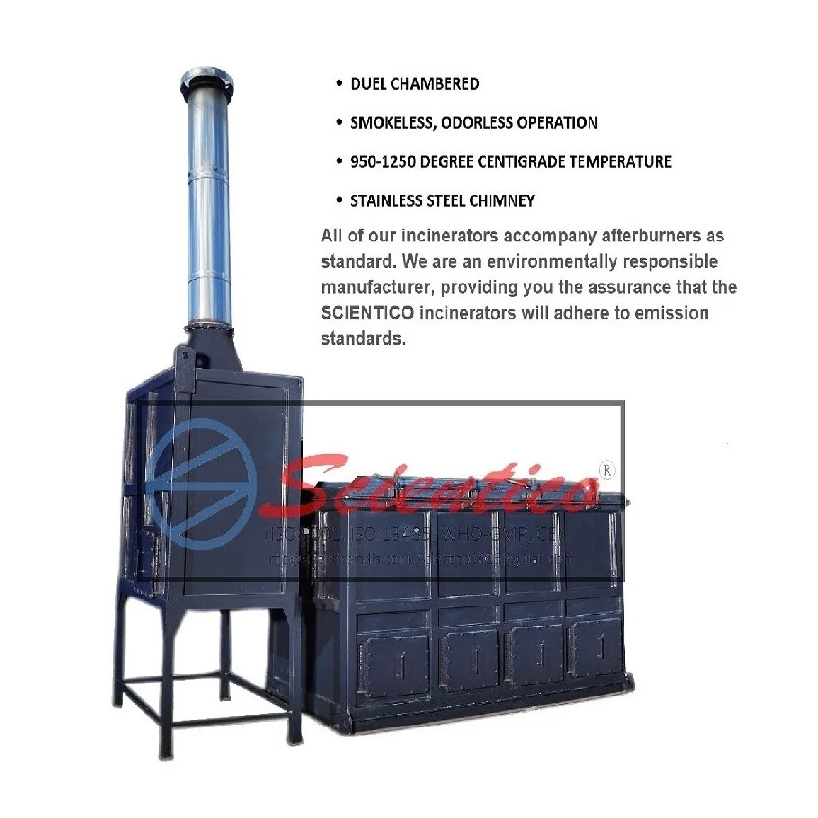 Portable High Quality Animal Waste Incinerators for Animal Carcass from India