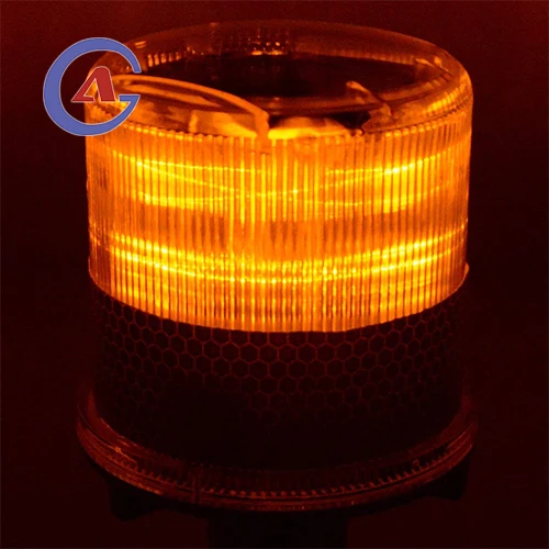 Solar Powered LED Traffic Strobe Warning Lights Flicker Beacon Road Barricade Construction Sign Lamp