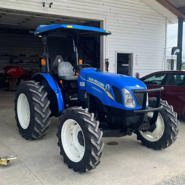 Original Quality Fairly Used New Hollands 70hp 4WD Agricultural Farm Tractor with free disc harrow
