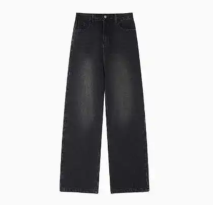 Oversized Baggy Straight Hip Hop Blue Wide Leg Pants Blue Jeans Pants Causal for Men
