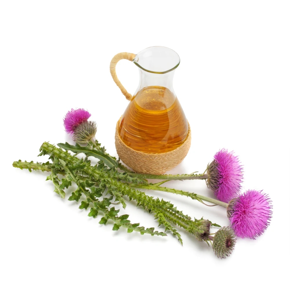 MILK THISTLE OIL Vitamin E Omega 3 source/ 100% organic no additives pure cold-pressed milk thistle oil for food & cosmetics