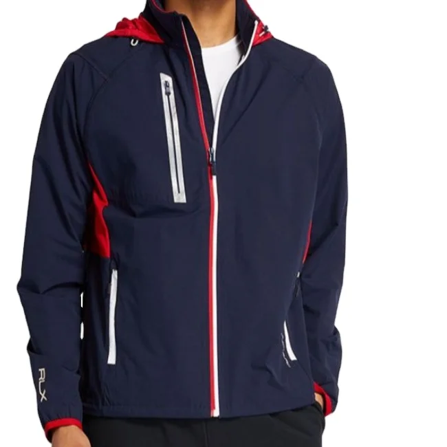 Blank High Quality Wholesale Lightweight Men Windbreak Waterproof Hoodie Jacket With Zipper For Men