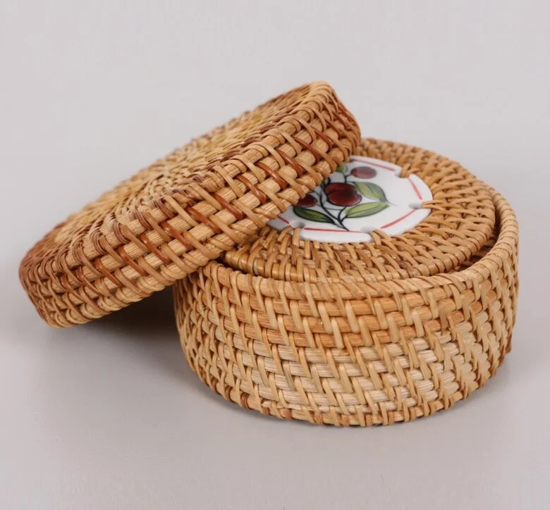 Coasters, Decorative Accessories, Home Decor, Rattan, Bamboo, Supla, Glass Accessory Hot Sales 2024